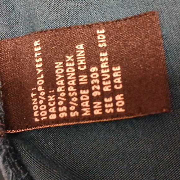 Women's Teal Sleeveless Top - Picture 4 of 4